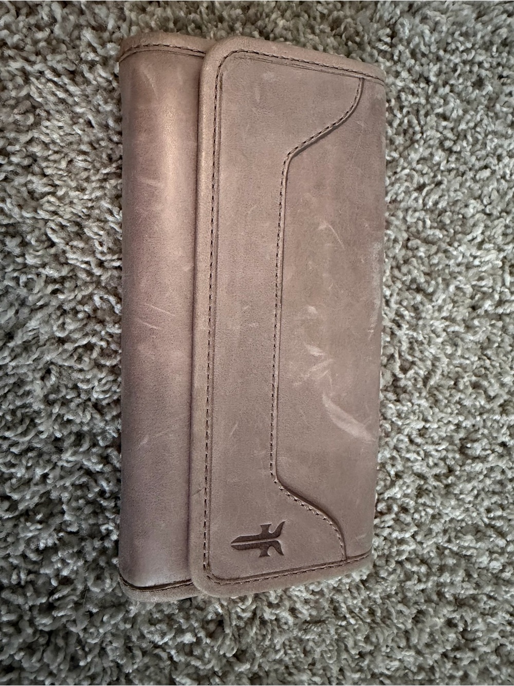 Frye Distressed Taupe Leather Women's Wallet